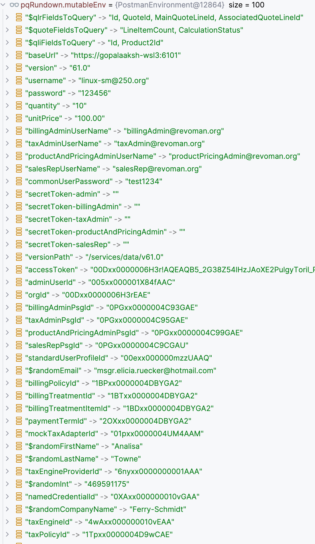 Mutable environment after the execution completion